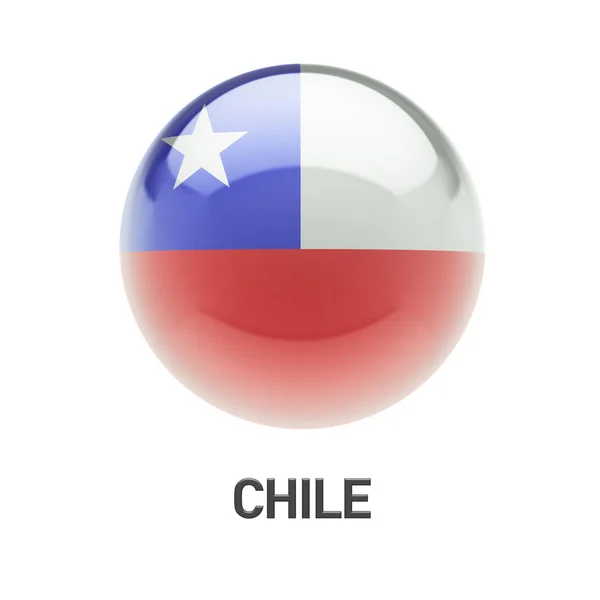 Chile Flag Icon — Stock Photo, Image