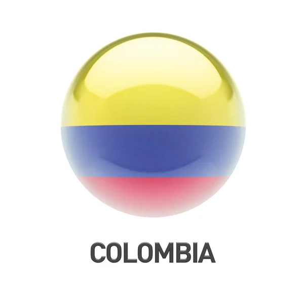 Icono de bandera de colombia —  Fotos de Stock