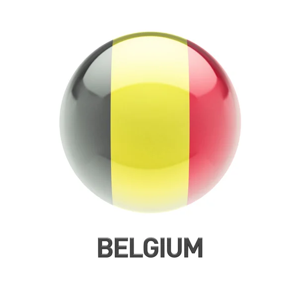 Het pictogram van de vlag van België — Stockfoto