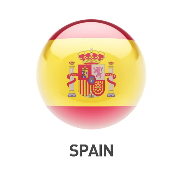 スペインの旗のアイコン — ストック写真