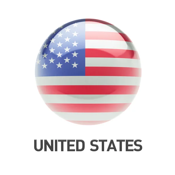 United States Flag Icon — Stock Photo, Image