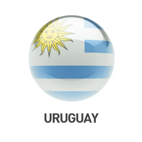 Ikone der uruguayischen Flagge — Stockfoto