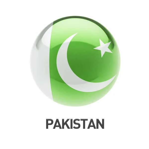 Het pictogram van de vlag van Pakistan — Stockfoto