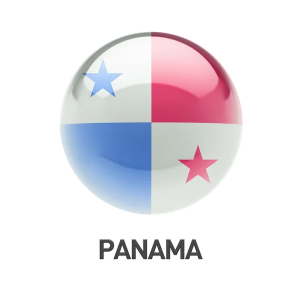 Panamaflagsikonet - Stock-foto
