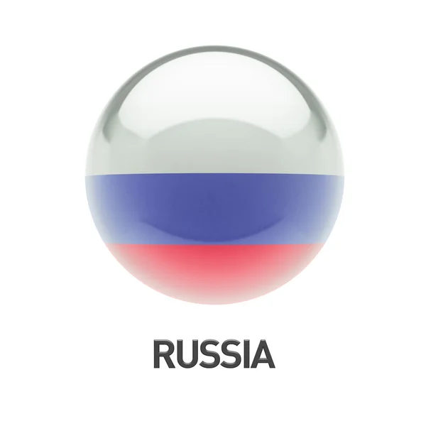 Иконка российского флага — стоковое фото