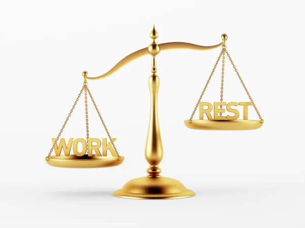 Work and Rest Justice Scale Concept — Stok fotoğraf