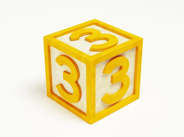 Box Number Toy — Stock Photo, Image