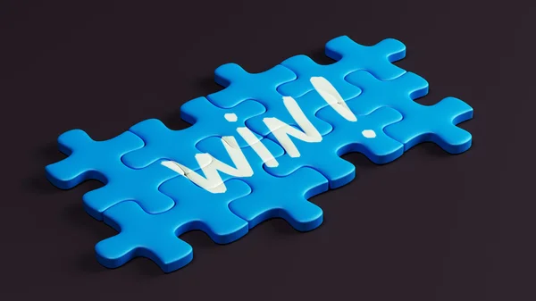 Win Puzzle — Stock Photo, Image