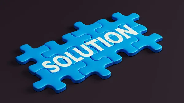 Solution Puzzle — Stock Photo, Image