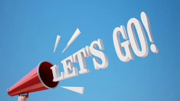 High Resolution Let's Go Concept — Stock Photo, Image