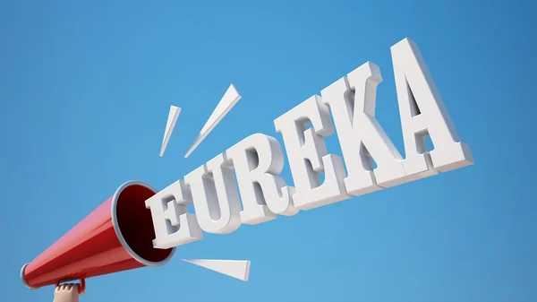 Eureka kavramı — Stok fotoğraf
