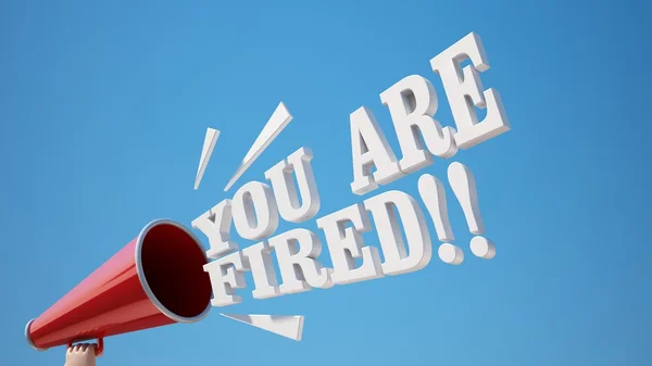 You are Fired Concept — Stock Photo, Image