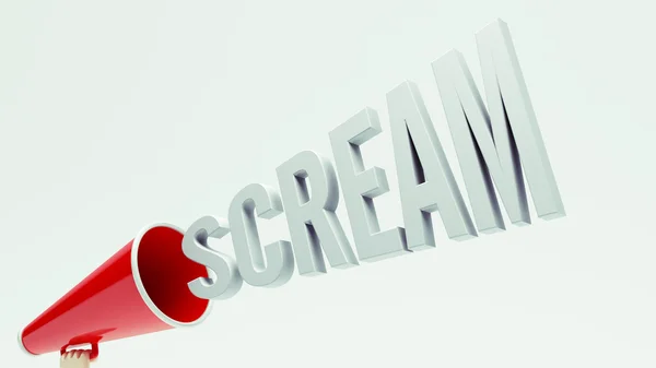 Scream Concept — Stockfoto