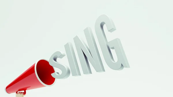 Sing Concept — Stock Photo, Image