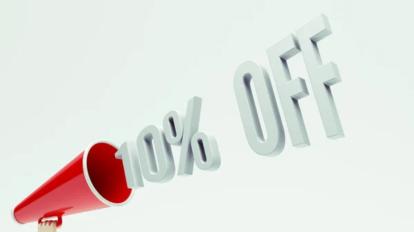 10 Percent Off — Stock Photo, Image