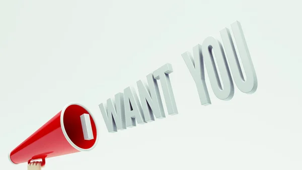 I Want You Concept — Stock Photo, Image