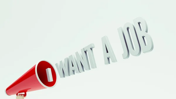 I Want a job Concept — Stock Photo, Image