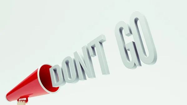 Don't Go Concept — Stock Photo, Image