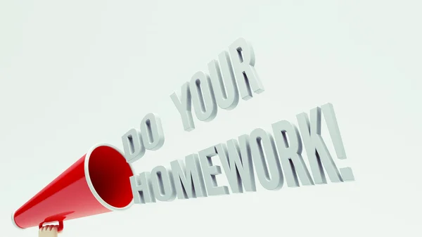 Do Your Homework Concept — Stock Photo, Image