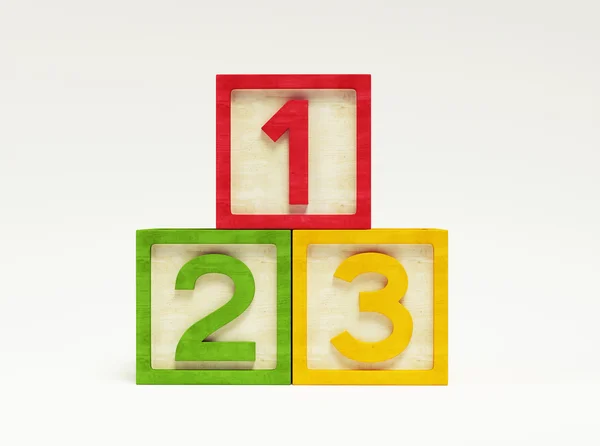 Box Number Toy Stock Picture
