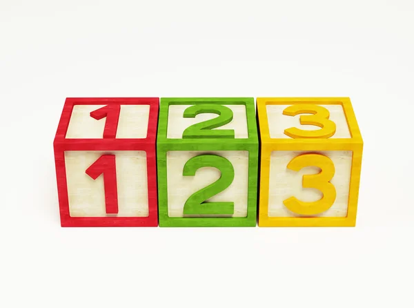 Box Number Toy Stock Image