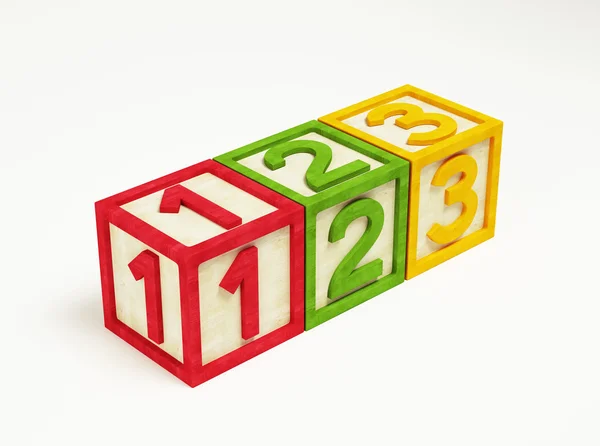 Box Number Toy Stock Picture
