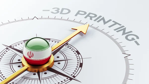 伊朗 3d 印刷的概念 — 图库照片