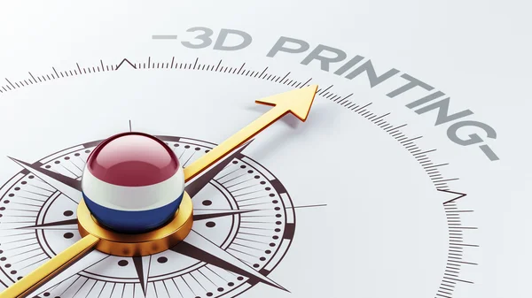 Niederländisches 3D-Druckkonzept — Stockfoto