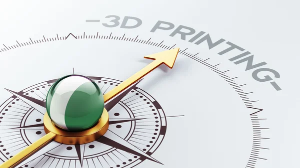 Nigeria 3d Printing Concept — Stock Photo, Image