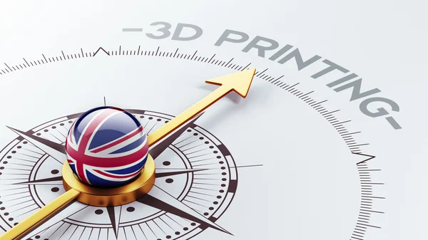 Reino Unido 3d concepto de impresión — Foto de Stock