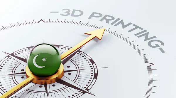 巴基斯坦 3d 印刷的概念 — 图库照片