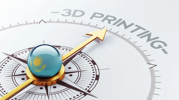 Kazakhstan 3d Printing Concept — Stock Photo, Image