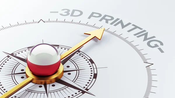 Poland 3d Printing Concept — Stock Photo, Image