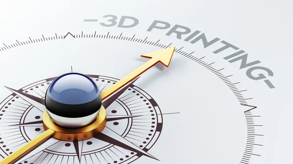 Estonia 3d Printing Concept — Stock Photo, Image