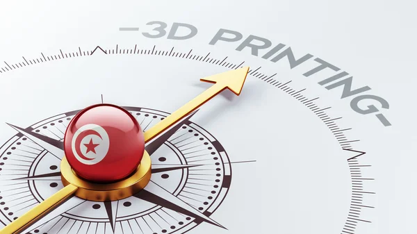Tunisia 3d Printing Concept — Stock Photo, Image