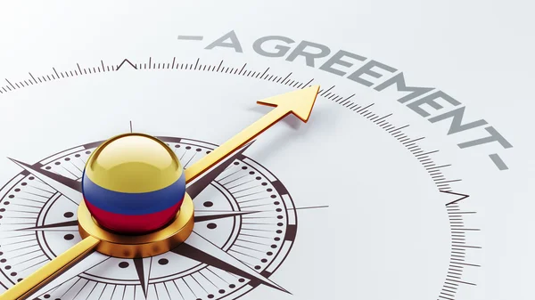 Colombia overeenkomst concept — Stockfoto