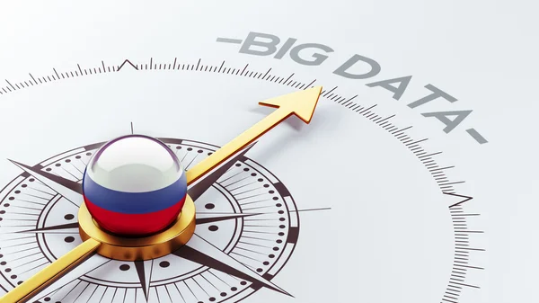 Concetto di grandi quantità di dati di Russia — Foto Stock