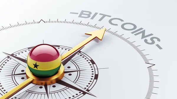 Ghana Bitcoin koncepcja — Zdjęcie stockowe