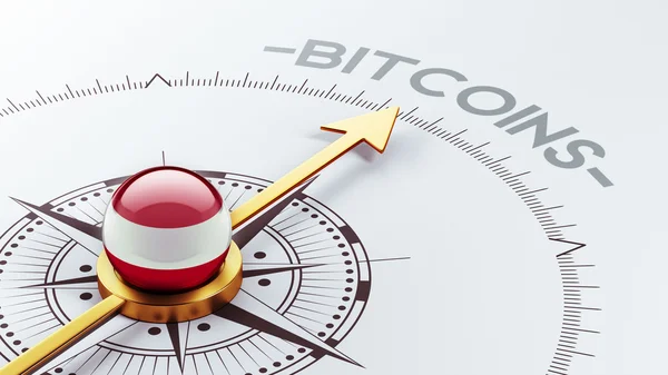 Austria Concepto Bitcoin — Foto de Stock