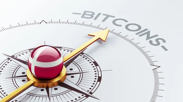 Danimarca Bitcoin Concetto — Foto Stock