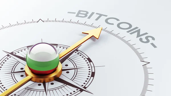 Bulgaristan Bitcoin kavramı — Stok fotoğraf