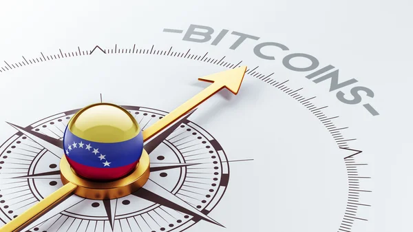 Venezuela Concetto Bitcoin — Foto Stock