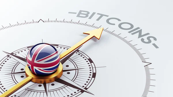 Reino Unido Bitcoin Concept — Foto de Stock