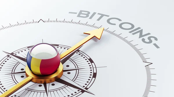 Romania Bitcoin Concept — Stock Photo, Image