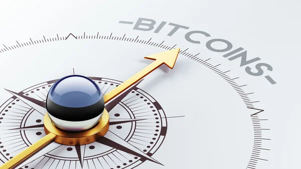 Estland Bitcoin koncept — Stockfoto