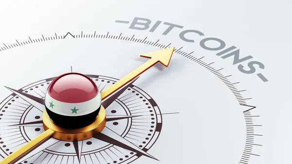 Syria-Bitcoin-Konzept — Stockfoto