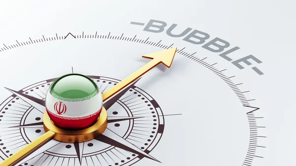 Koncepcja "Bubble" Iran — Zdjęcie stockowe