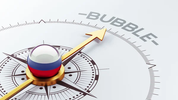 Conceito de bolha Rússia — Fotografia de Stock