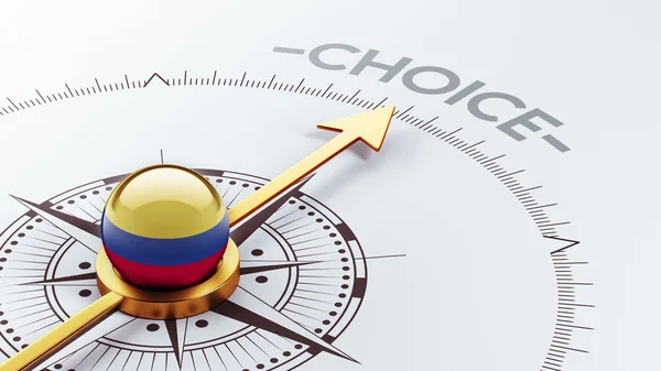 Conceito de Escolha da Colômbia — Fotografia de Stock