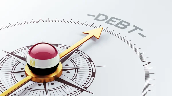 Koncept dluhu Egypt — Stock fotografie